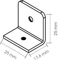 Mounting bracket with dimensions